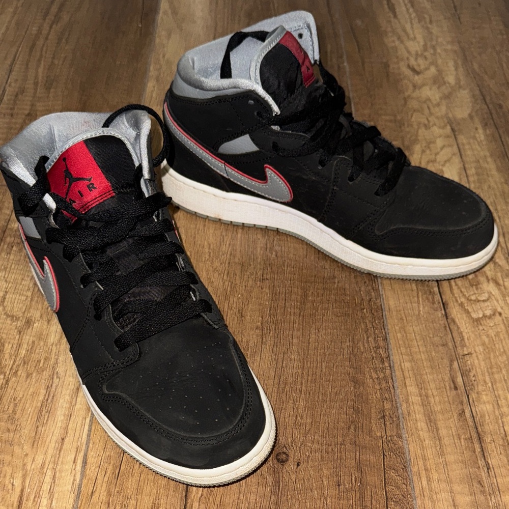 Nike Air Jordan Black and Red Sneakers